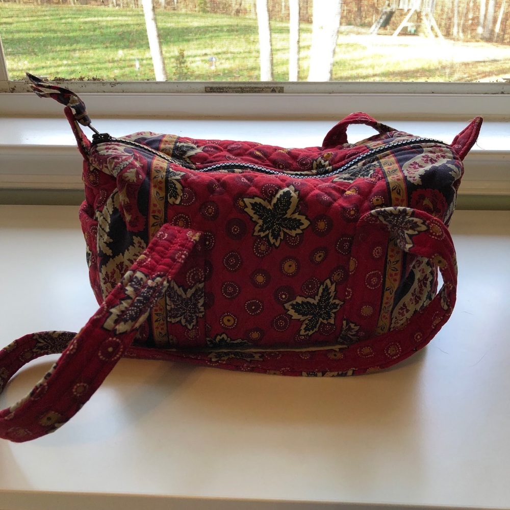 Vera Bradley red quilted purse
